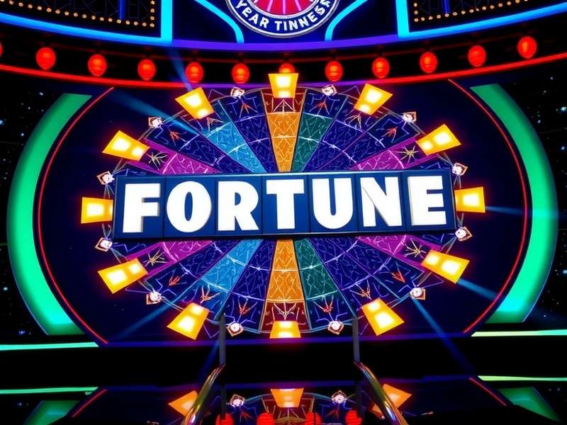 Wheel of Fortune game wheel spinning