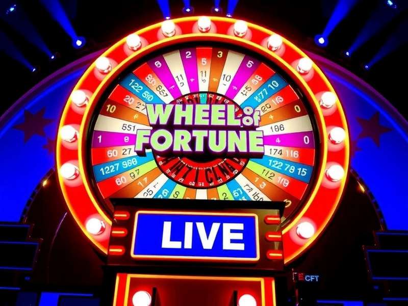 Wheel of Fortune Live studio audience and host
