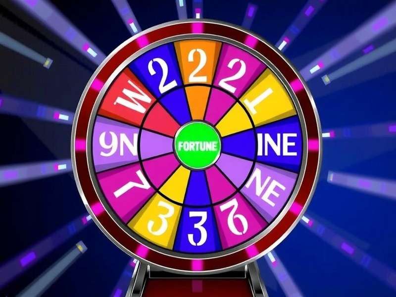 Wheel of Fortune game wheel with colorful segments