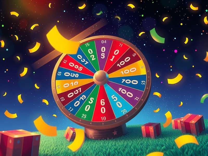 Vintage Wheel of Fortune set with contestants