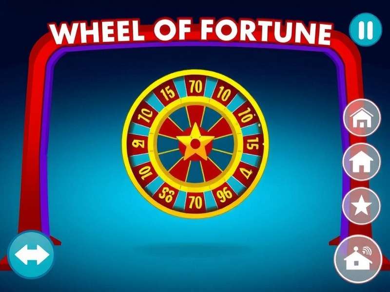 Screenshot of Wheel of Fortune PC game full version showing the iconic wheel and puzzle board