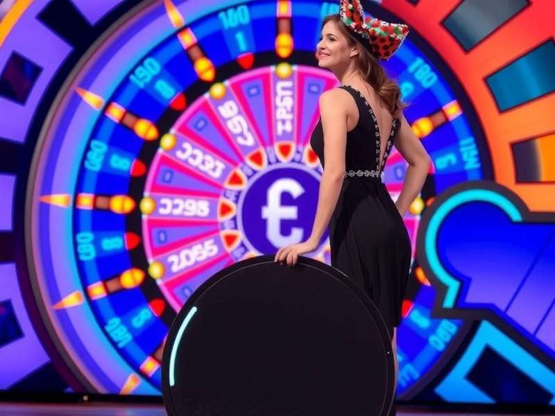 Wheel Of Fortune contestant spinning the wheel