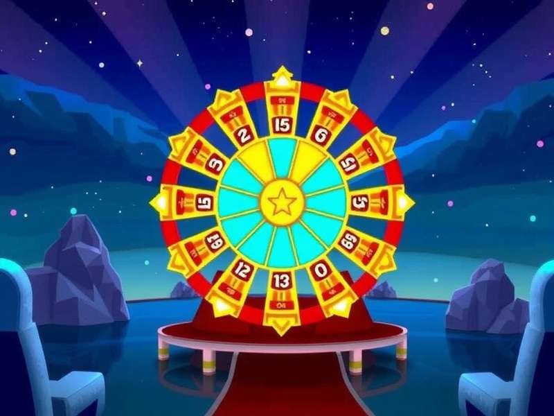 Digital wheel of fortune interface on a computer screen