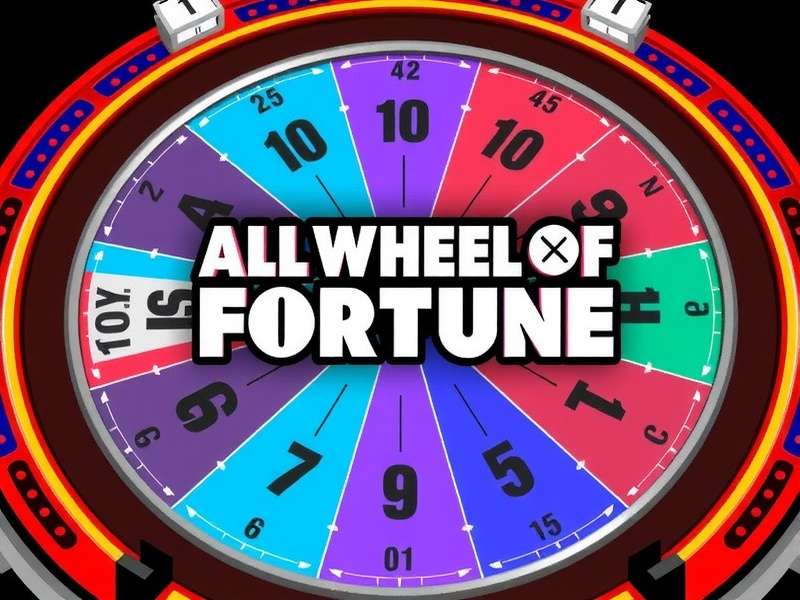 Wheel Of Fortune Game gameplay screenshot showing wheel spin