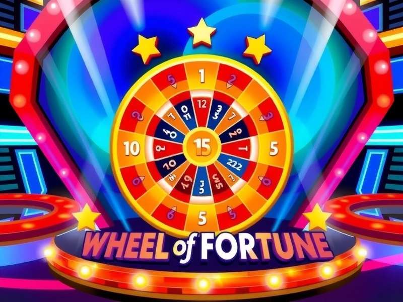 Screenshot of Wheel of Fortune game on mobile device showing puzzle and wheel