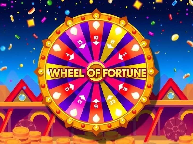 Wheel of Fortune game wheel spinning