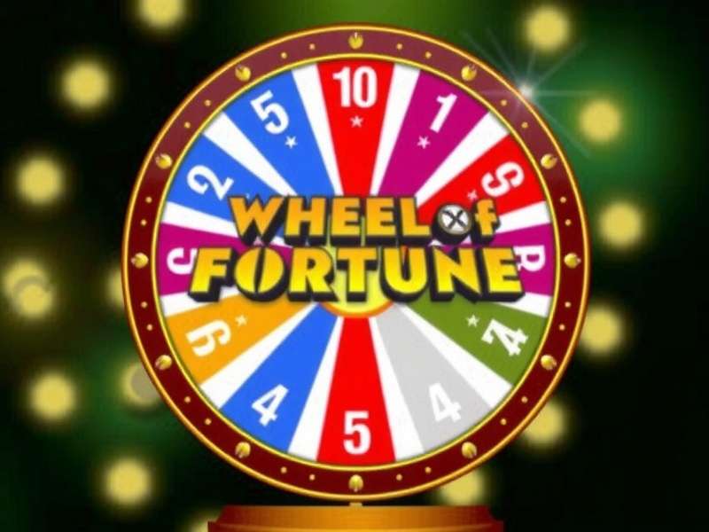Wheel of Fortune game screen showing the spinning wheel and puzzle board