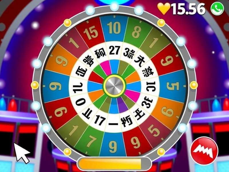 Screenshot of an online Wheel of Fortune game showing multiple players in a virtual room with chat bubbles.