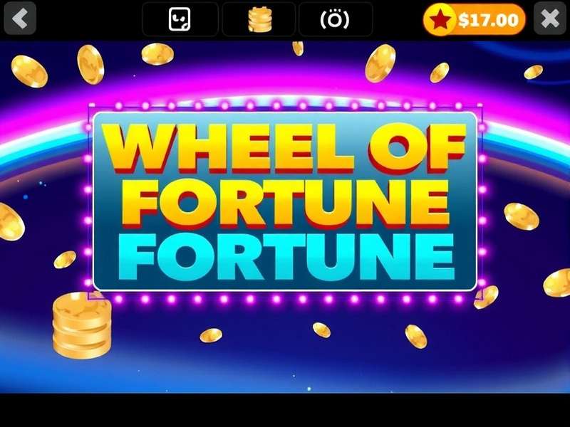 A close-up of a colorful, sparkling game show wheel with bright lights