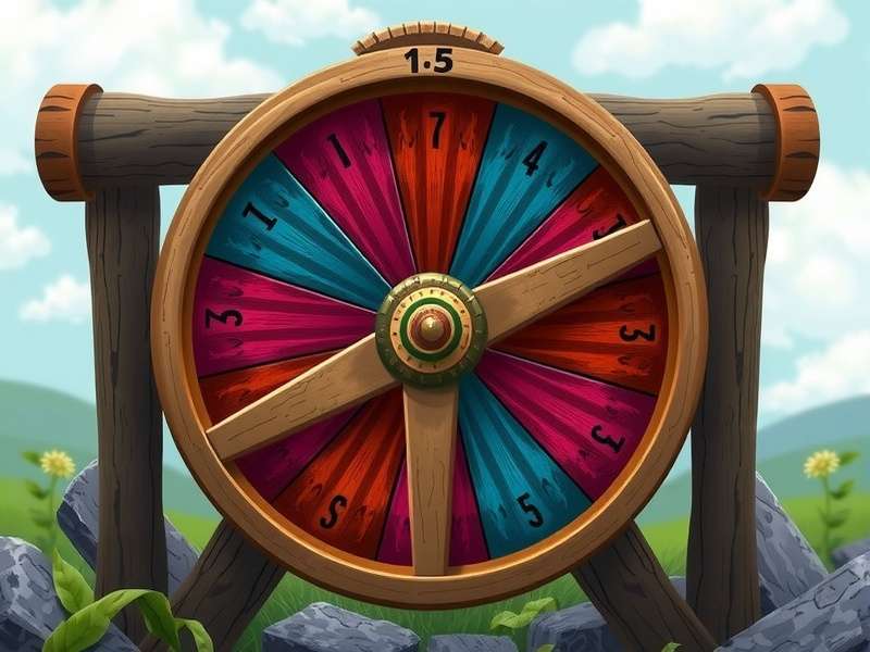 Data visualization charts overlayed on an image of a spinning wheel