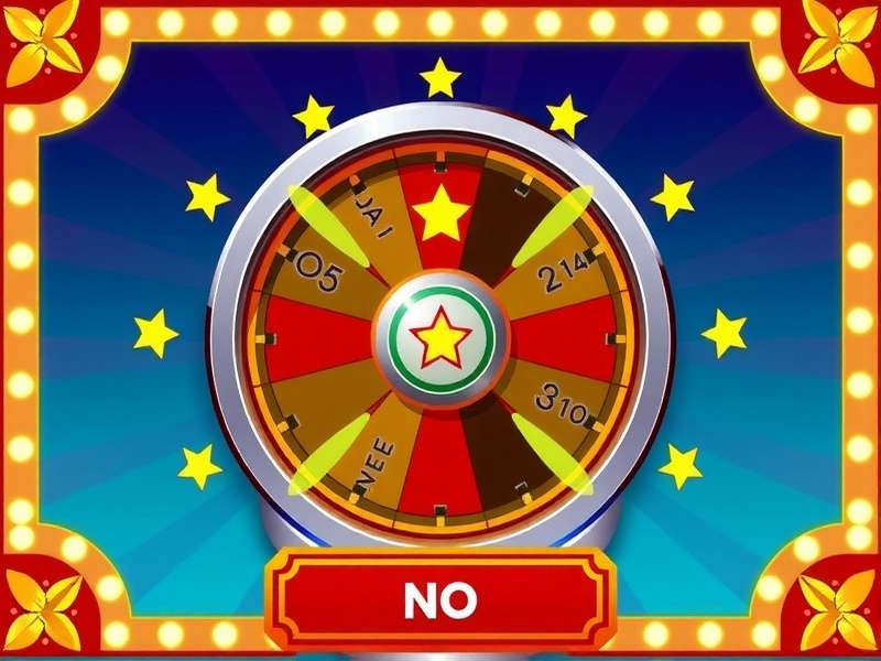 Colorful spinning wheel of fortune game with prizes