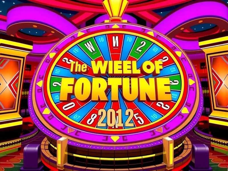 Wheel of Fortune host Pat Sajak and Vanna White on set