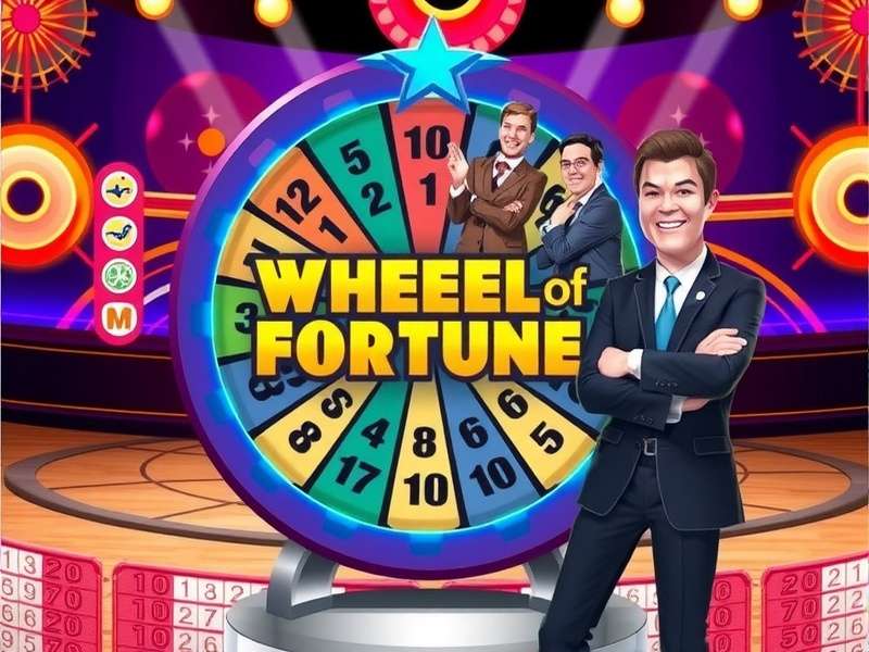 Wheel of Fortune hosts Pat Sajak and Vanna White smiling on set