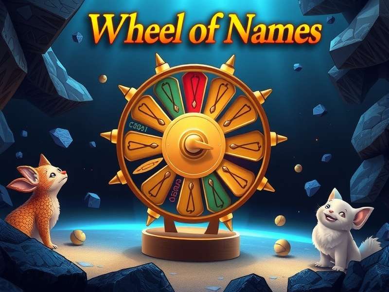 Interactive Wheel of Names spinner with colorful segments