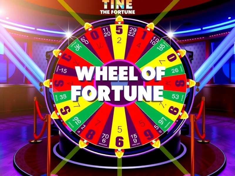 Interactive Wheel Of Fortune Game Online – vibrant wheel with golden segments and red accents