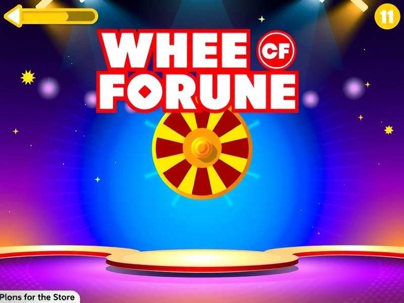 Wheel Of Fortune Game App Store – mobile puzzle game interface showing the iconic wheel and puzzle board