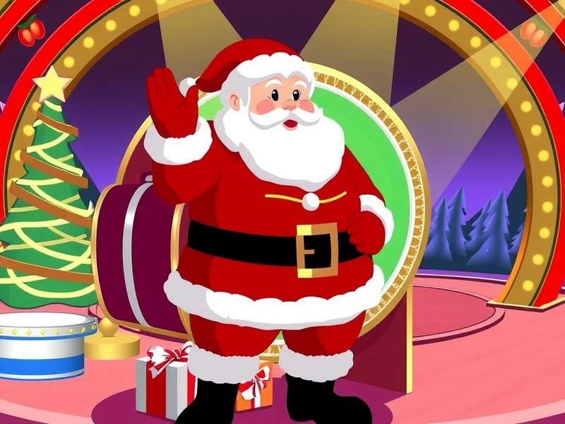 Wheel Of Fortune Secret Santa Sweepstakes festive banner with holiday theme and prizes