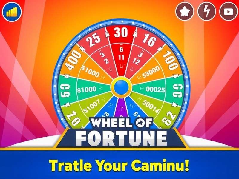 Colorful Wheel Of Fortune game interface designed for kids with bright letters and friendly animations