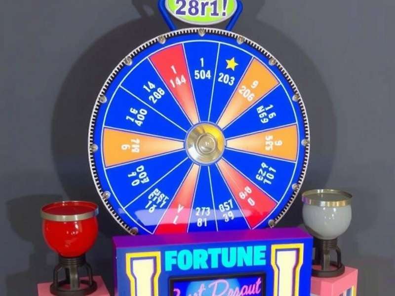 A beautifully crafted Wheel of Fortune game board with colorful segments and a spinning arrow