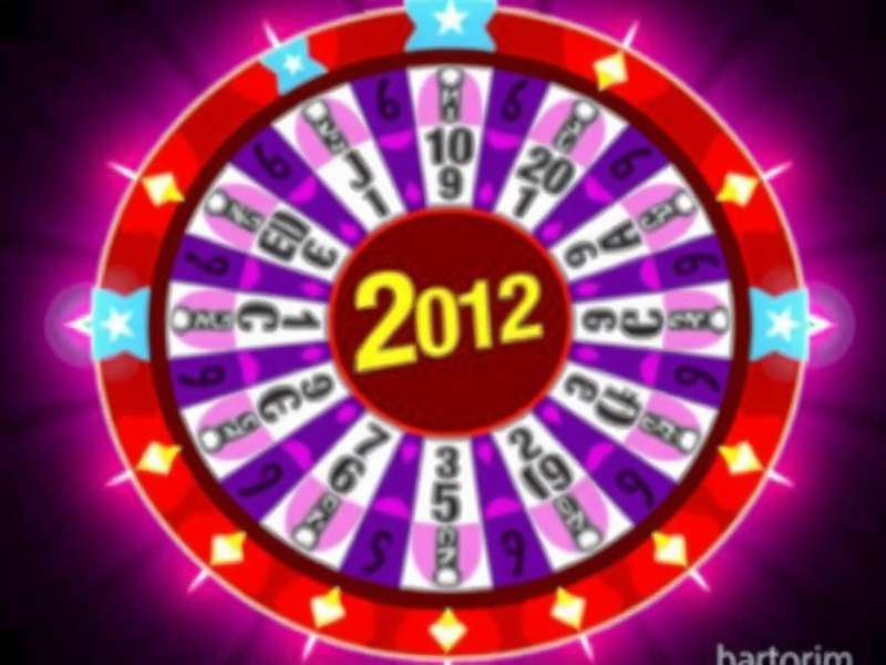 Wheel Of Fortune game spinner with colorful segments and glowing lights