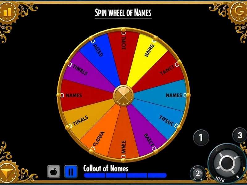Wheel of fortune data chart and analytics visualization