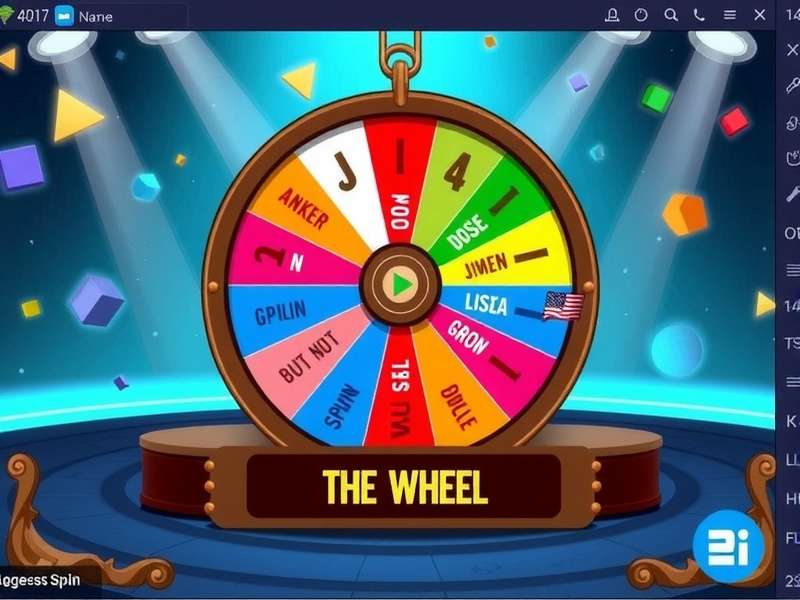 Wheel of fortune game show wheel spinning in vibrant colors