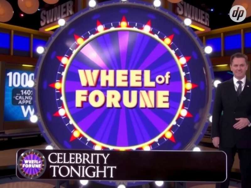 Wheel Of Fortune Celebrity Tonight — game show set with celebrity contestants and the iconic wheel