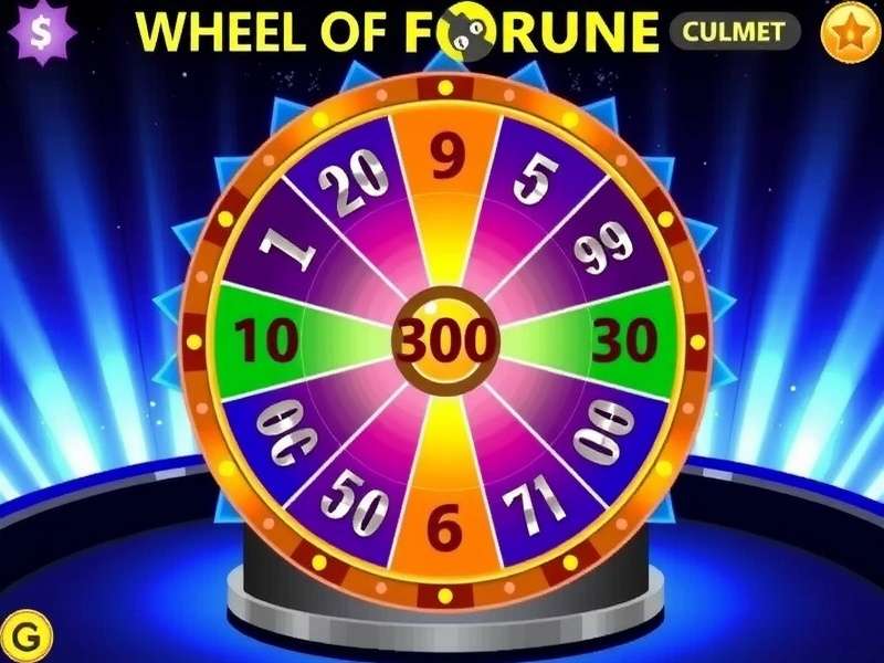 Wheel Of Fortune Game Online — spinning wheel with colorful puzzle board