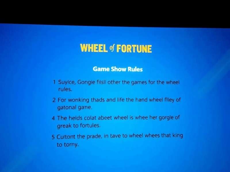 Wheel Of Fortune game show set with the giant wheel and puzzle board