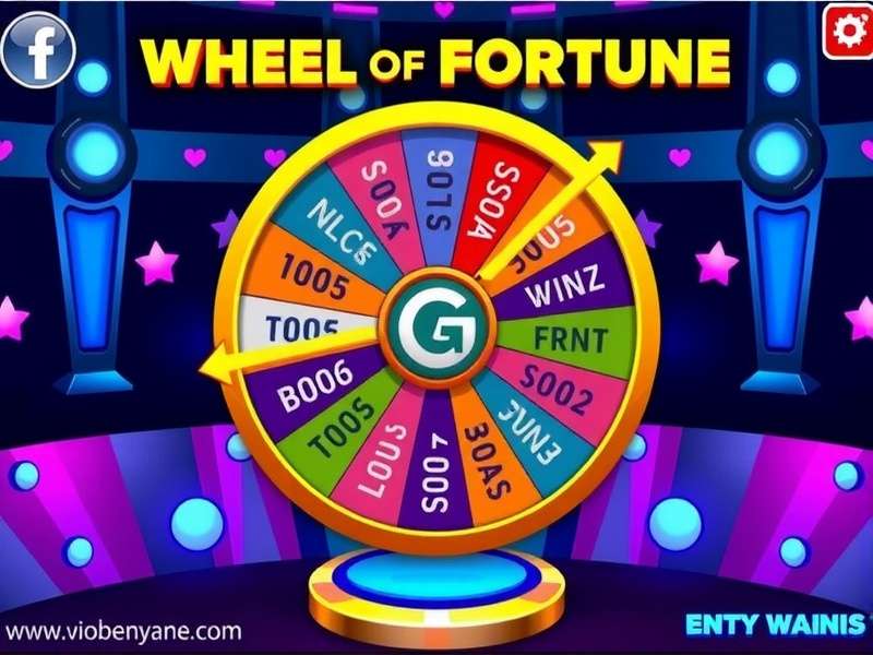 Wheel Of Fortune game wheel with colorful segments and prize zones