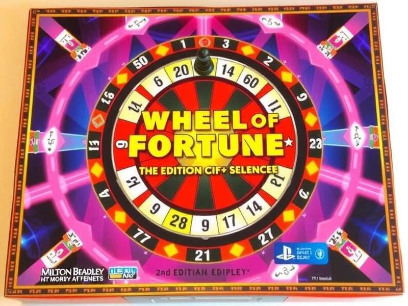 Wheel Of Fortune Game Board 2nd Edition Milton Bradley – complete game setup